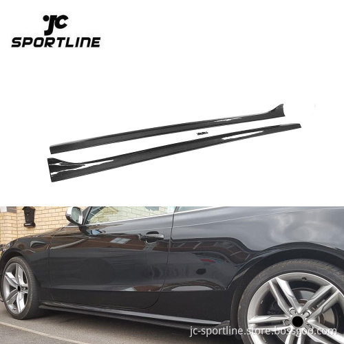 Carbon Fiber Side Skirts Extension for Audi A5/S5 2-Door (2008-2016)
